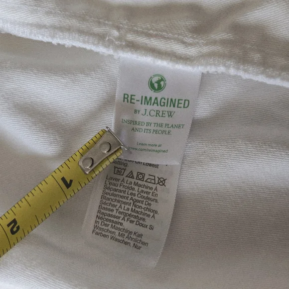 J.Crew white Utility jacket Cinch Drawstring PM Coastal Preppy Spring Summer EUC - Picture 11 of 15